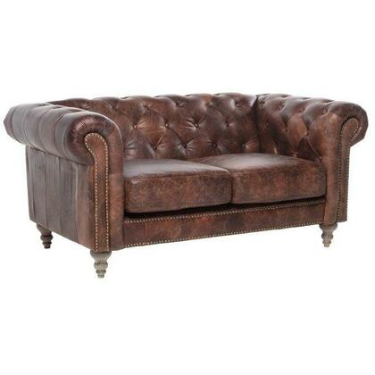 Mayfair Court Chesterfield Aged Leather Sofa