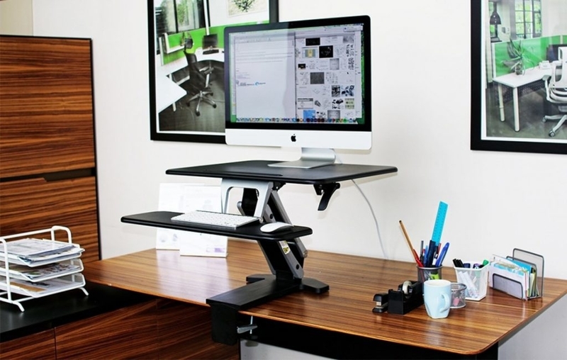 Arise Compulator Sit Stand Desk Riser with Clamp