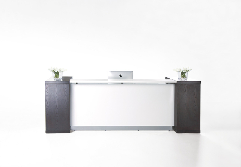 Aston White Reception Counter Units