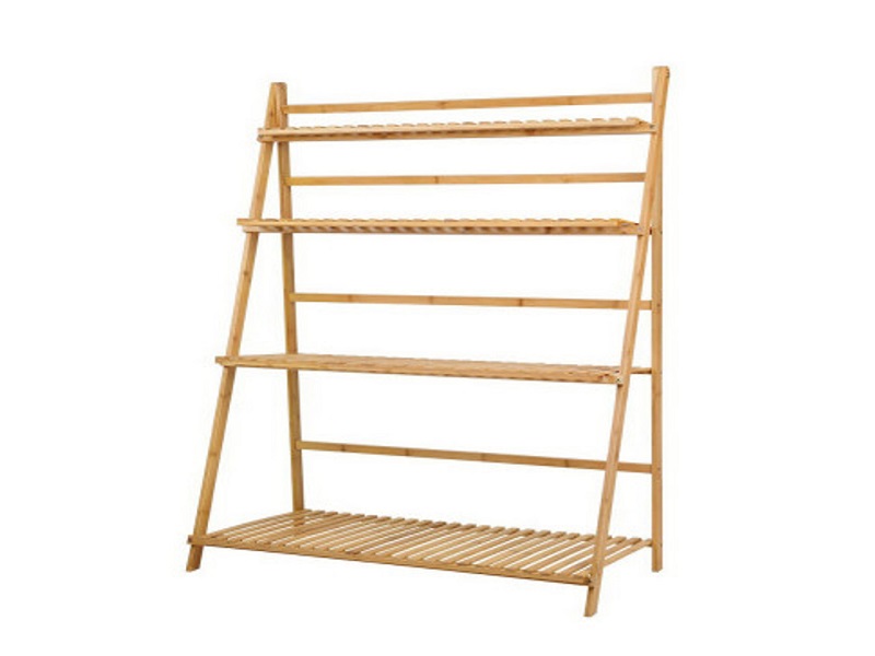 Annangrove Bamboo Foldable Shelf Plant