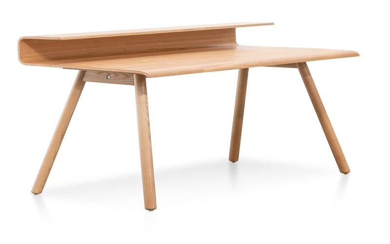 Alvie Natural Wooden Home Office Desk