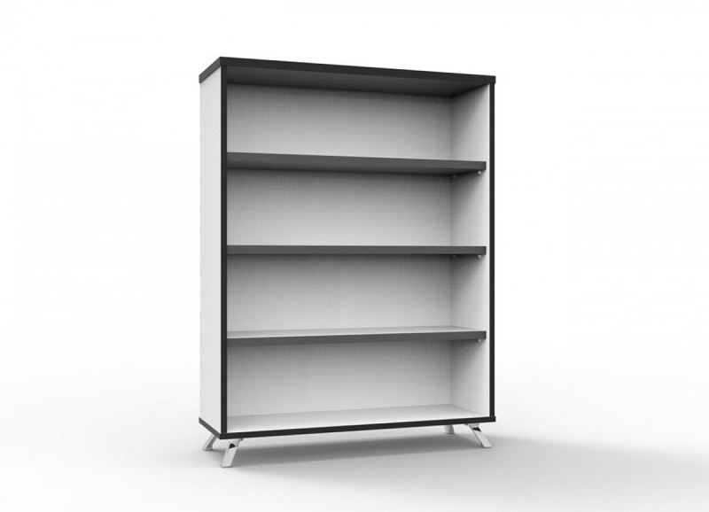 Deluxe Infinity Bookcase Featuring Black Edging