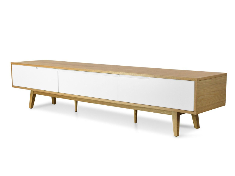 Ashfield Lowline 2.1m Natural Scandinavian TV Unit