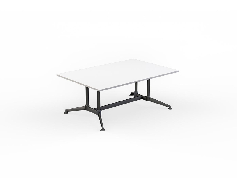 Simple Black Frame Meeting Table