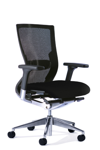Stable Executive Office Chair with Lumbar - Black
