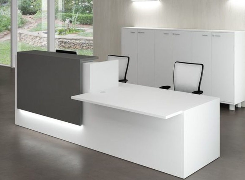 Split Reception Desk with Counter